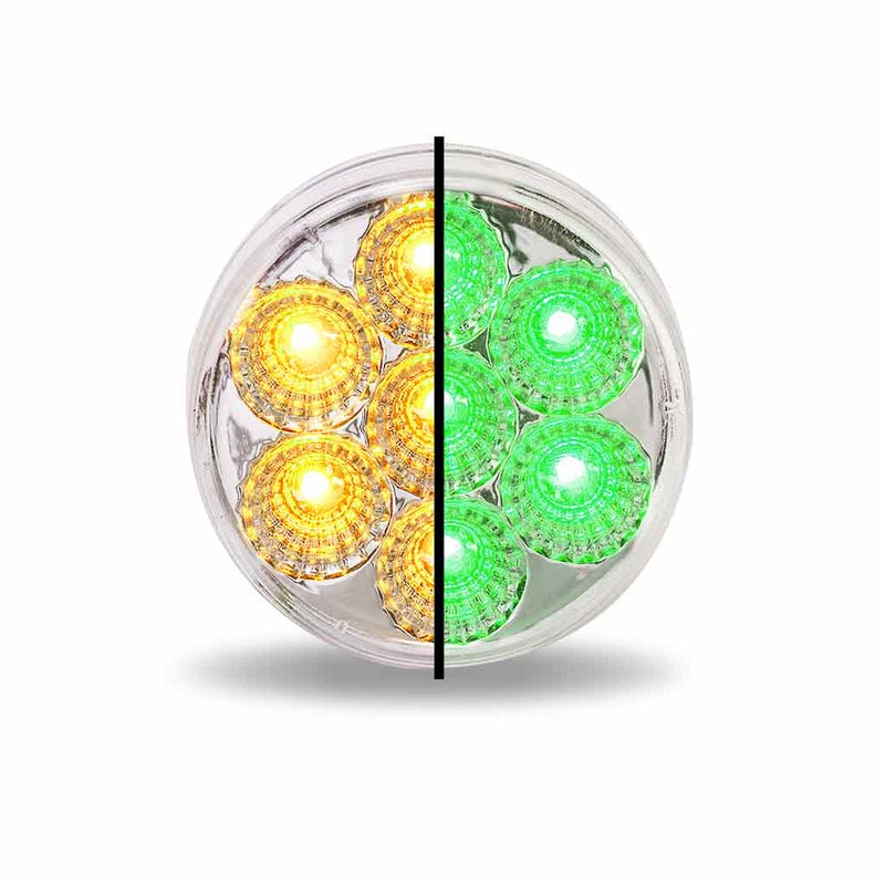 TRUX 2" Dual Revolution Amber/Green LED (7 Diodes) TLED-2XAG