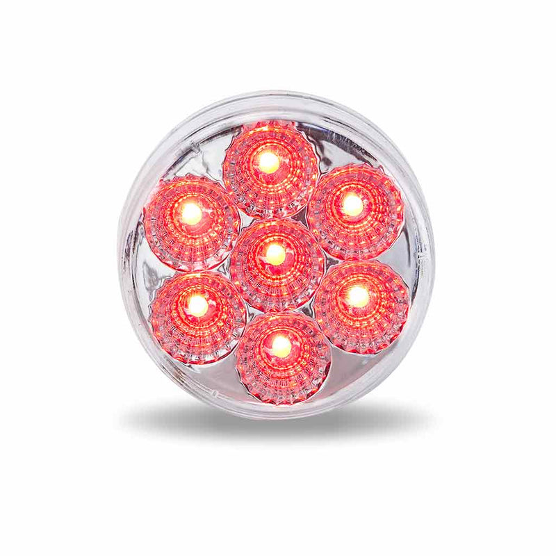 Trux Accessories 2" Clear Red Marker Light (7 Diodes)