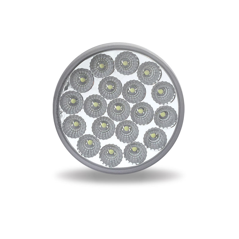 Trux Accessories 4" Clear Red Stop, Turn & Tail LED (19 Diodes) TLED-419CR