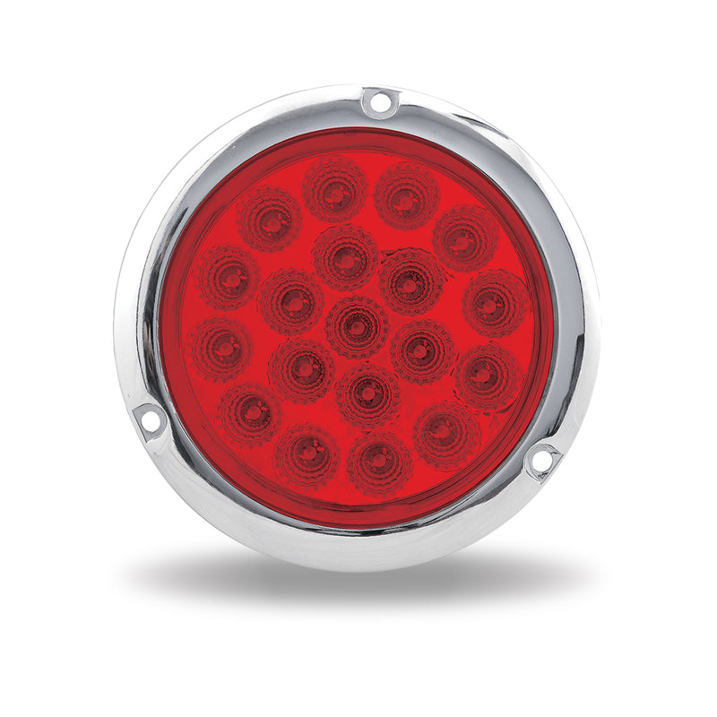 TRUX 4" Red Stop, Turn & Tail Flangemount LED (19 Diodes) TLED-419RF