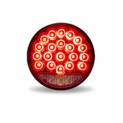 Trux Accessories 4" Round Red Stop, Turn & Tail to White Back-Up to Work Lamp LED Light - Spot Beam, 1590 Lumens TLED-45