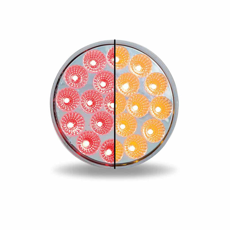 TRUX 4" Dual Amber Strobe/Red Stop, Turn & Tail LED (19 Diodes) TLED-4X40AS