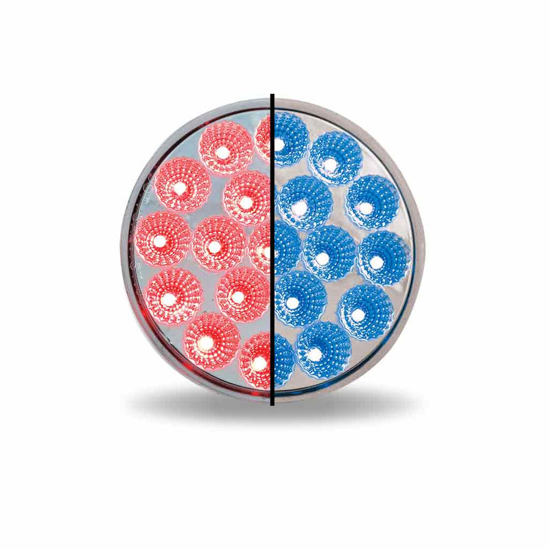 TRUX 4" Dual Revolution Red/Blue LED (19 Diodes) TLED-4XRB