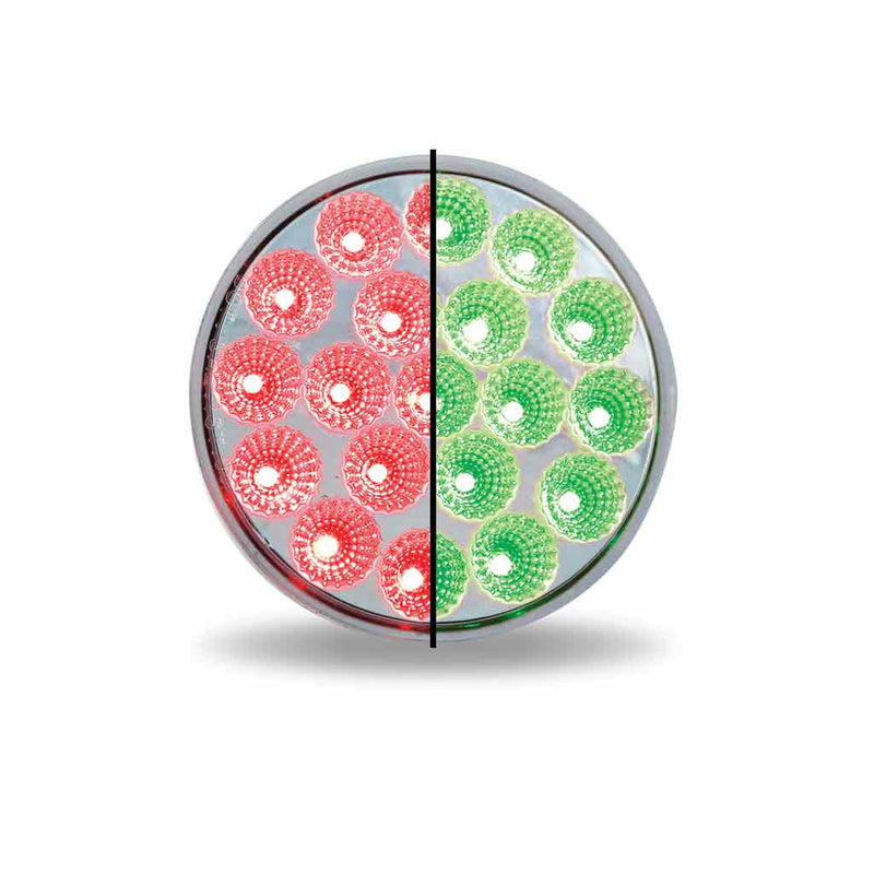 TRUX 4" Dual Revolution Stop/Turn/Tail to Green LED (19 Diodes) TLED-4XRG