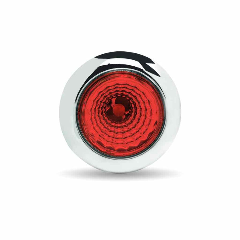 TRUX Mini Button Red LED with Reflector & Silicone Locking Ring (1 Diode) TLED-B1R