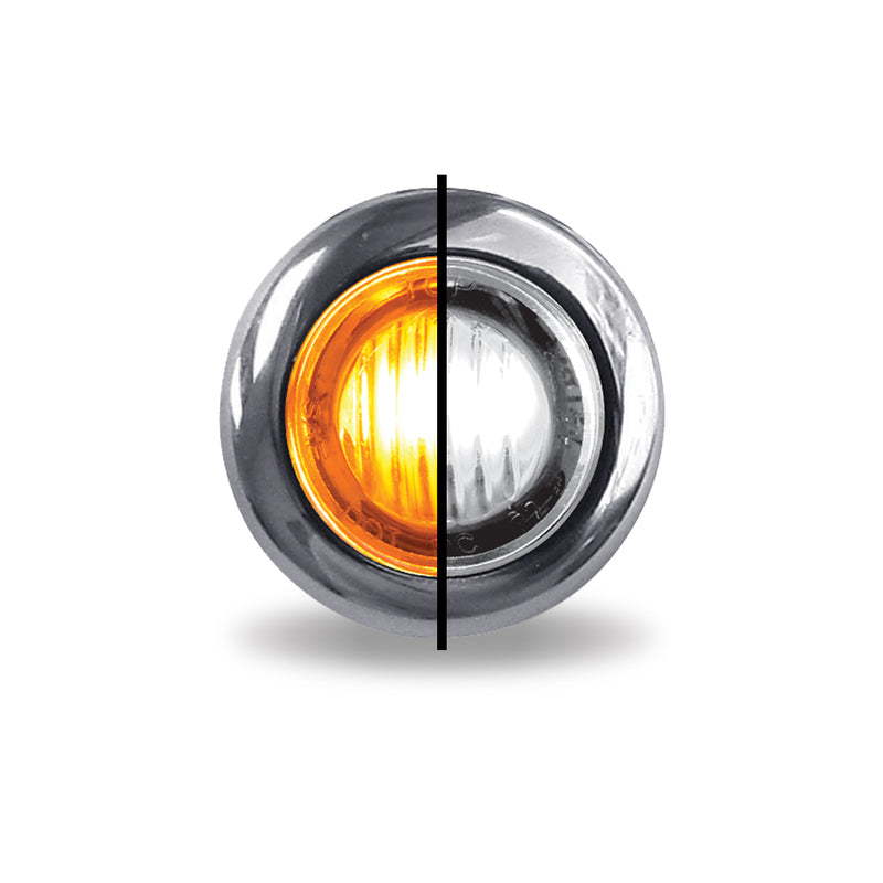 Trux Accessories Amber/White 3/4" Button Light TLED-BX3AW