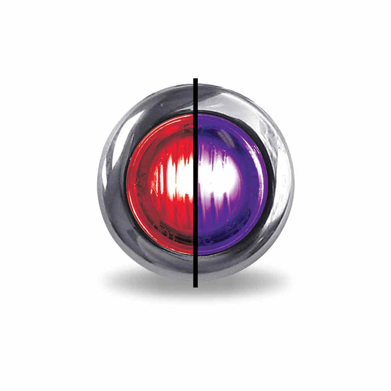 Trux Accessories Mini Button Dual Revolution Red/Purple LED TLED-BX3RP