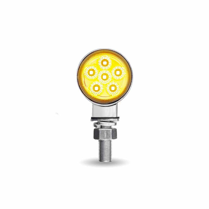 Trux Accessories TRUX Mini Round Double Face Amber/Red to Purple Marker Light (12 Diodes) - TLED-DL1XP