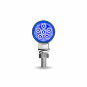 Trux Accessories TRUX Mini Round Double Face Amber/Red to Blue Marker Light (12 Diodes) - TLED-DL1XB