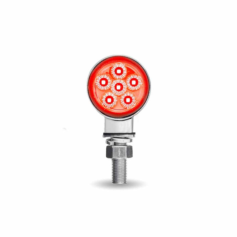 Trux Accessories TRUX Mini Round Double Face Amber/Red to Purple Marker Light (12 Diodes) - TLED-DL1XP