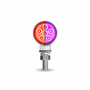 Trux Accessories TRUX Mini Round Double Face Amber/Red to Purple Marker Light (12 Diodes) - TLED-DL1XP