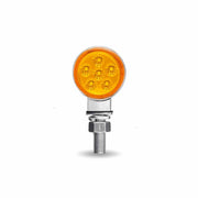 Trux Accessories TRUX 1.8" Amber/Red Mini Double Face Round Marker Light with Reflector LEDs - (12 Diodes) - TLED-DL1X