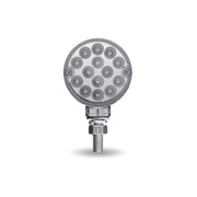 Trux Accessories TRUX Clear Amber/Red Turn & Marker Double Face Round Light - 3" Mini (28 Diodes) - TLED-DL3XC