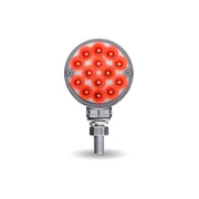 Trux Accessories TRUX Clear Amber/Red Turn & Marker Double Face Round Light - 3" Mini (28 Diodes) - TLED-DL3XC
