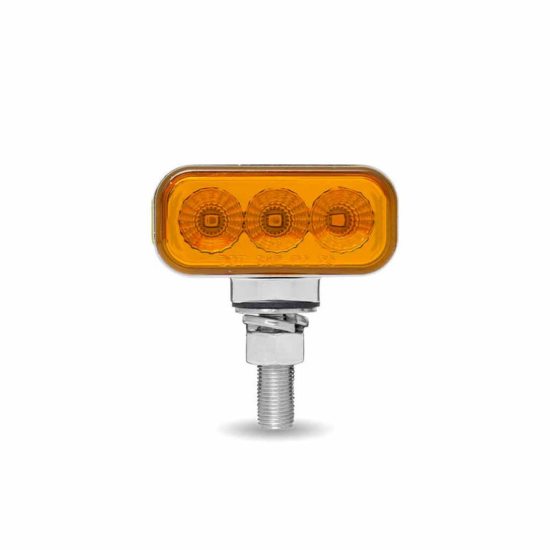 TRUX Amber/Red Double Faced Rectangular Clearance Marker 1.5" x3" (10 LED) TLED-DR1X