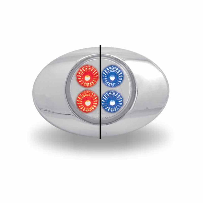 TRUX Marker M3 Style Dual Revolution Red/Blue LED (4 Diodes) TLED-G2XRB