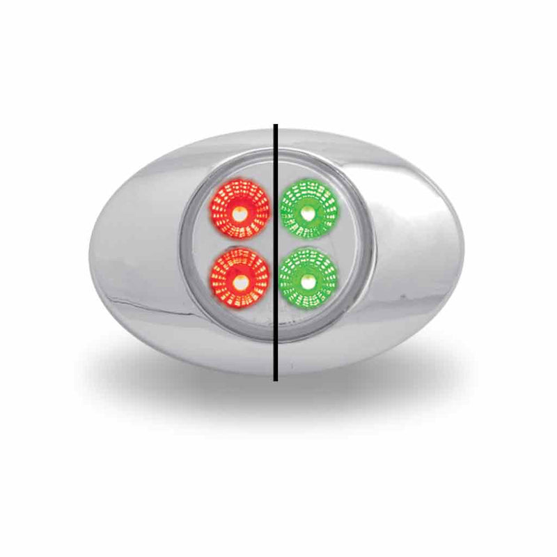Trux Accessories Marker M3 Style Dual Revolution Red/Green LED (4 Diodes) TLED-G2XRG