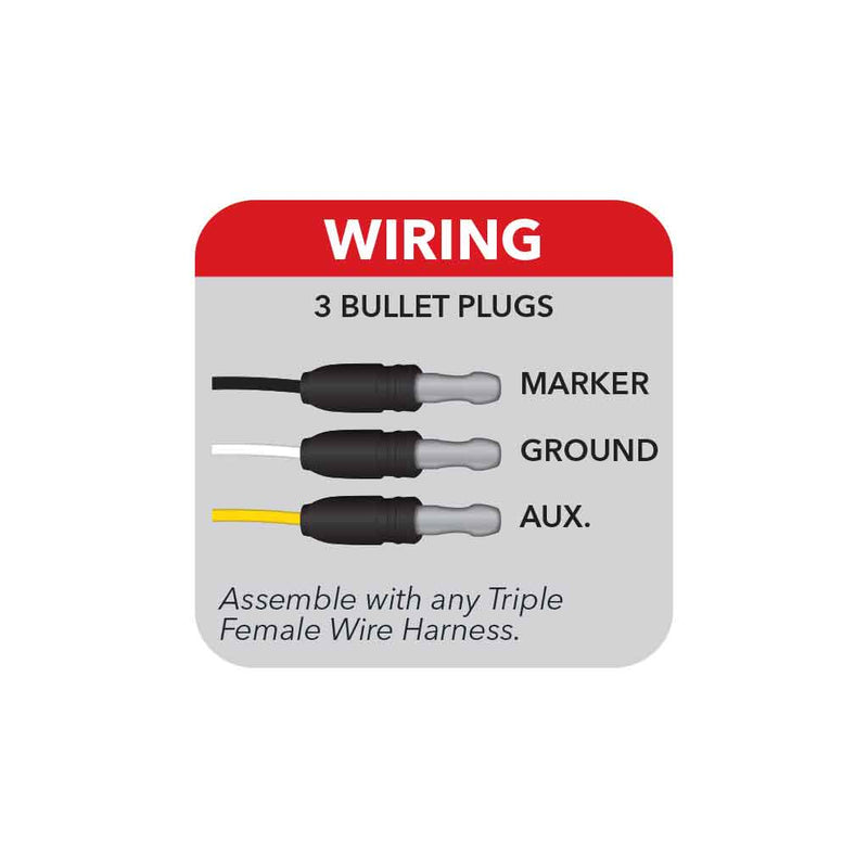 Trux Accessories TRUX Amber Marker to Pink Auxiliary Light - (10 Diodes) - TLED-G4XAPINK