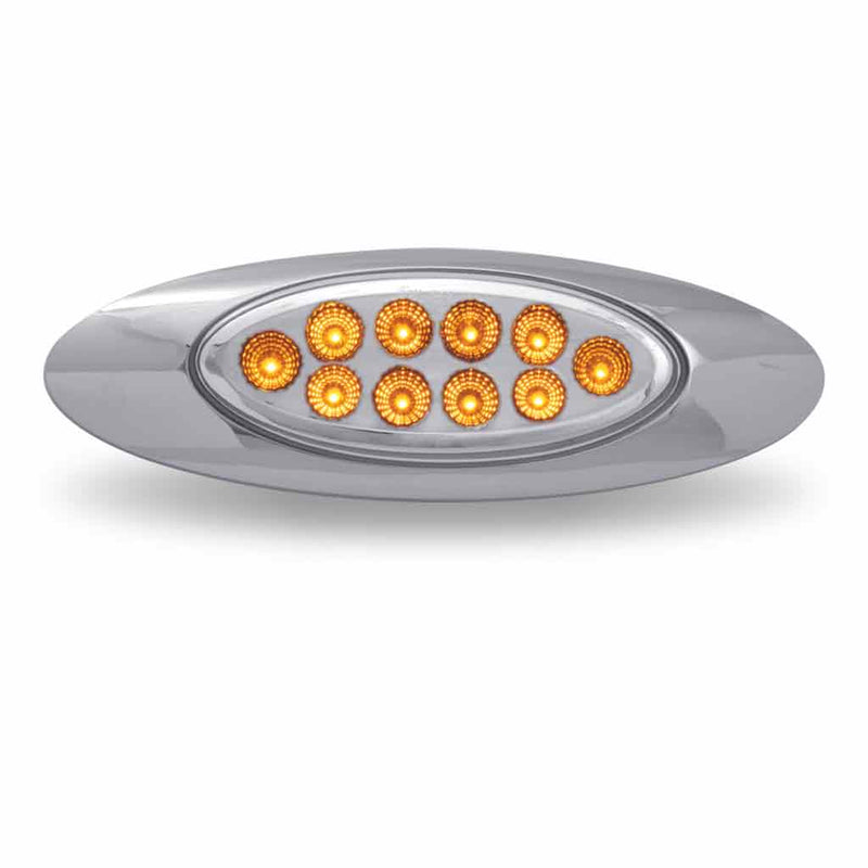 Trux Accessories TRUX M1 Style Marker Light - Clear/Amber (10 Diodes) - TLED-G4XCA