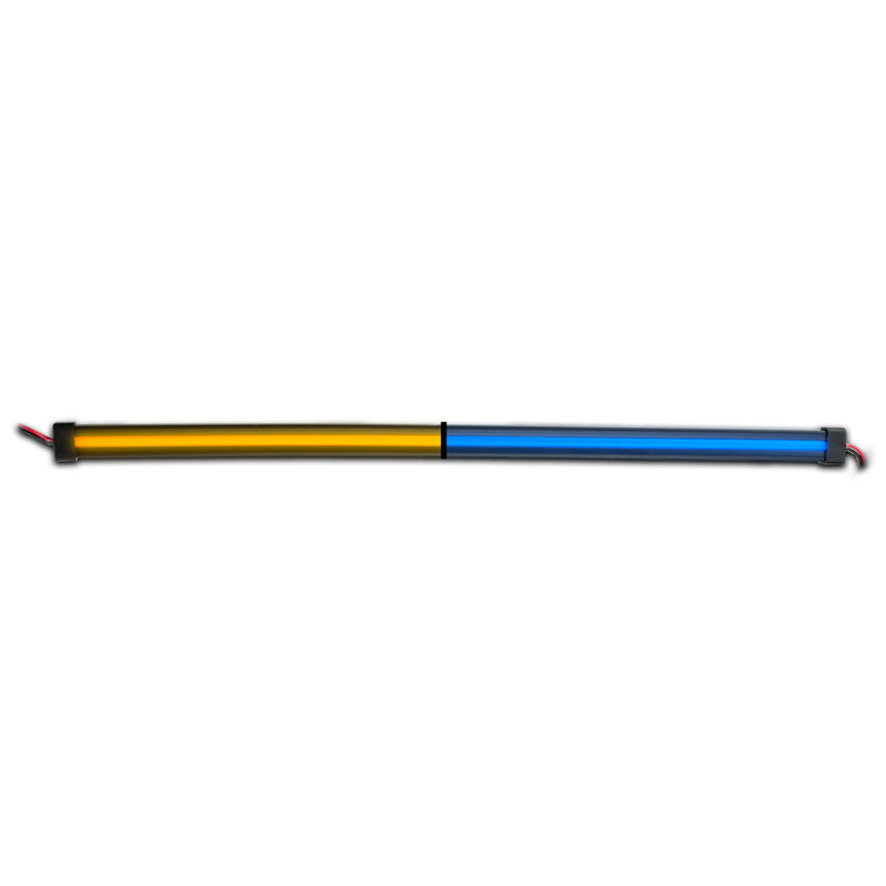 24" Glow Series Dual Strip Light Center Shine Amber/Blue TLED-GL24CXAB