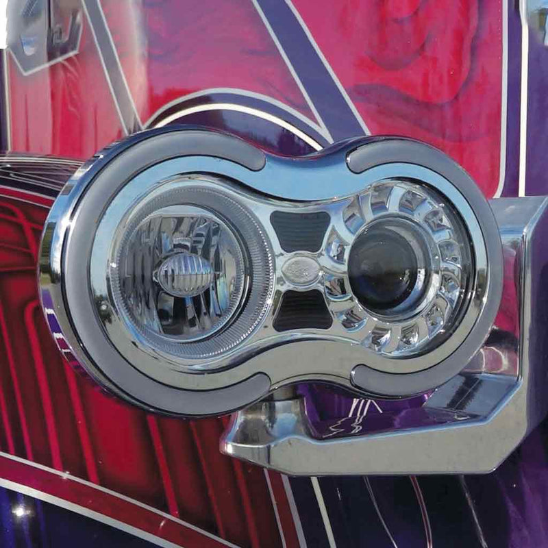 Trux Accessories Retro Series LED Projector Headlight Assembly with "J" Bracket  (Passenger Side)