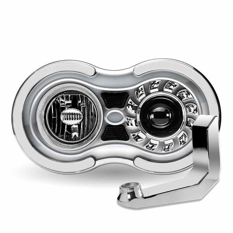 Trux Accessories Retro Series LED Projector Headlight Assembly with "J" Bracket (Driver Side) TLED-H106