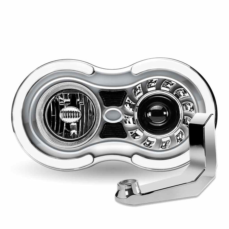 Trux Accessories Retro Series LED Projector Headlight Assembly with "J" Bracket  (Driver Side)