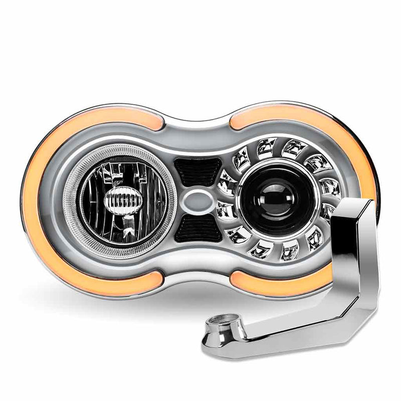 Trux Accessories Retro Series LED Projector Headlight Assembly with "J" Bracket  (Driver Side)