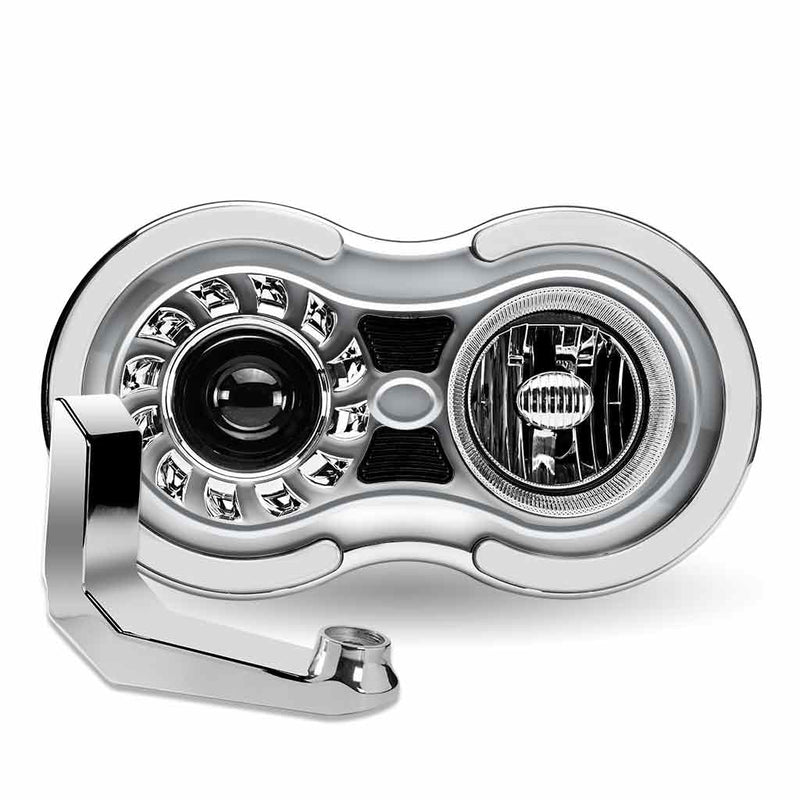 Trux Accessories Retro Series LED Projector Headlight Assembly with "J" Bracket (Passenger Side) TLED-H107