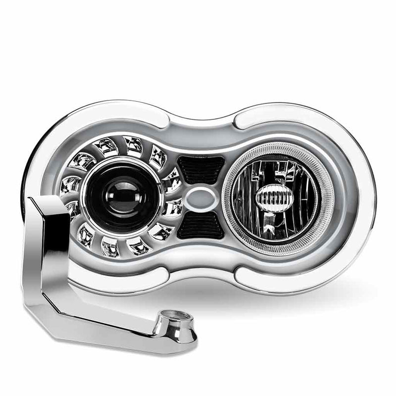 Trux Accessories Retro Series LED Projector Headlight Assembly with "J" Bracket  (Passenger Side)
