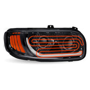 Trux Accessories Peterbilt Heated LED Projector Headlight Assembly - Black (Passenger Side)