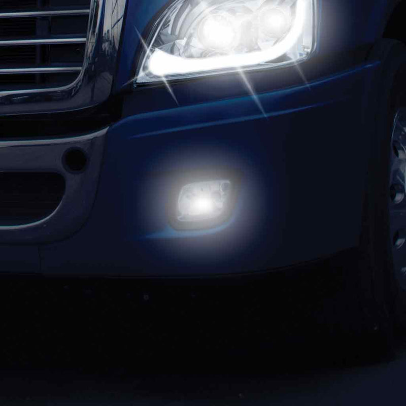 Trux Accessories Cascadia LED Projector Fog Light - Driver Side (Chrome)