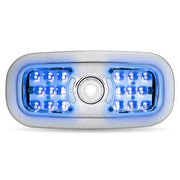 Trux Accessories TRUX LED Interior Projector 7-Color Dome and Map Light for Peterbilt - (Chrome) - TLED-IR10