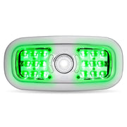 Trux Accessories TRUX LED Interior Projector 7-Color Dome and Map Light for Peterbilt - (Chrome) - TLED-IR10