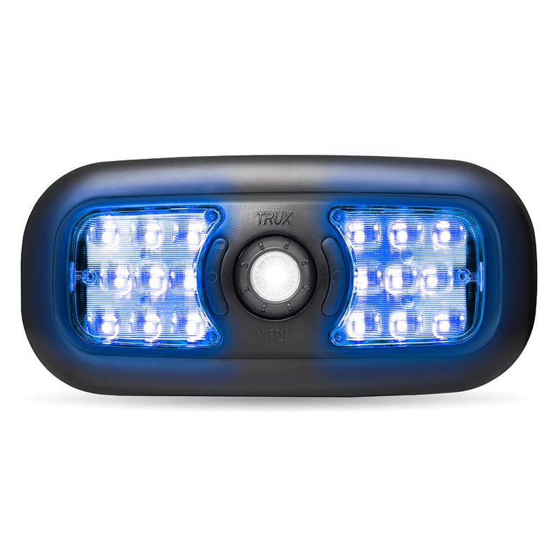 Trux Accessories LED Interior Projector 7-Color Dome and Map Light for Peterbilt - Black