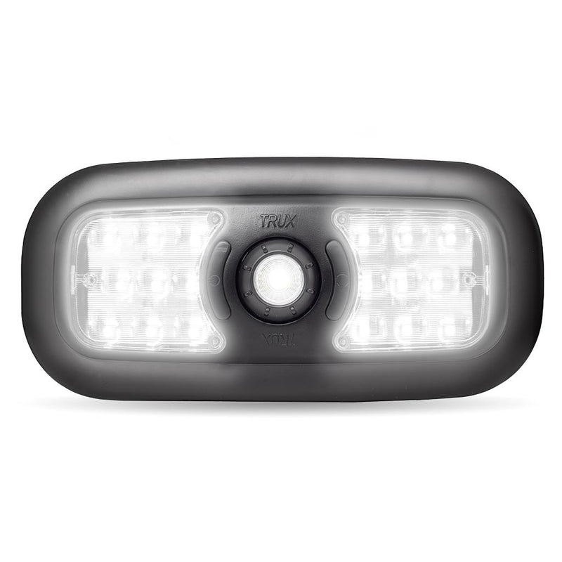 Trux Accessories LED Interior Projector 7-Color Dome and Map Light for Peterbilt - Black