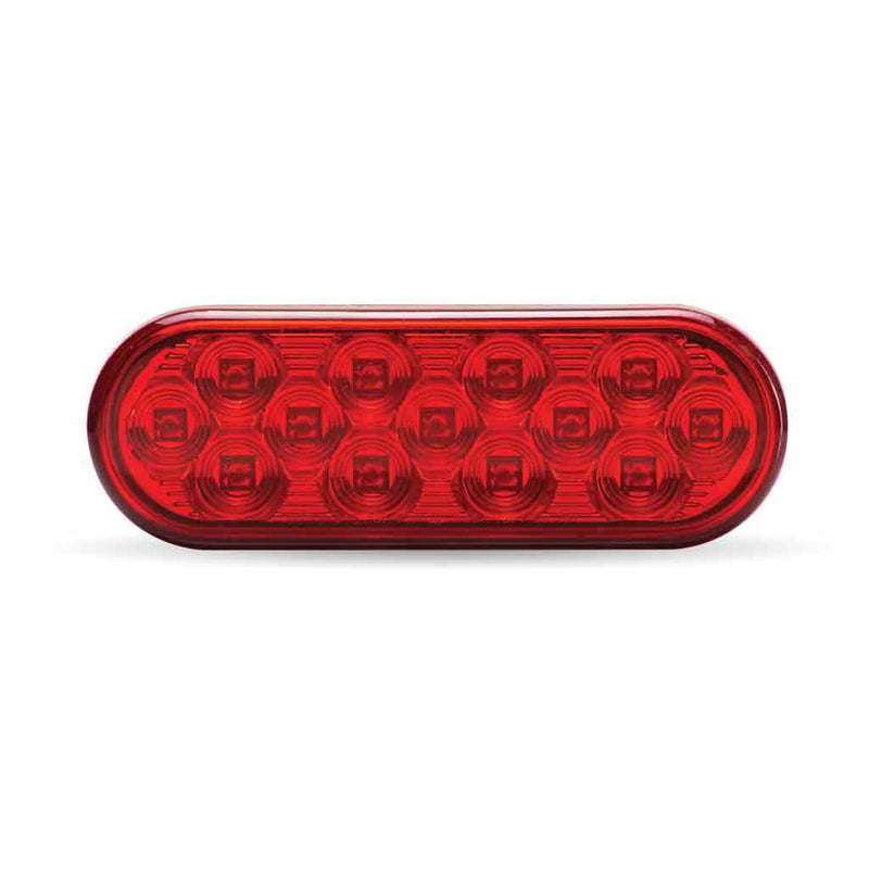 TRUX Oval Mirror Red Stop, Turn & Tail LED (13 Diodes) TLED-OBMR