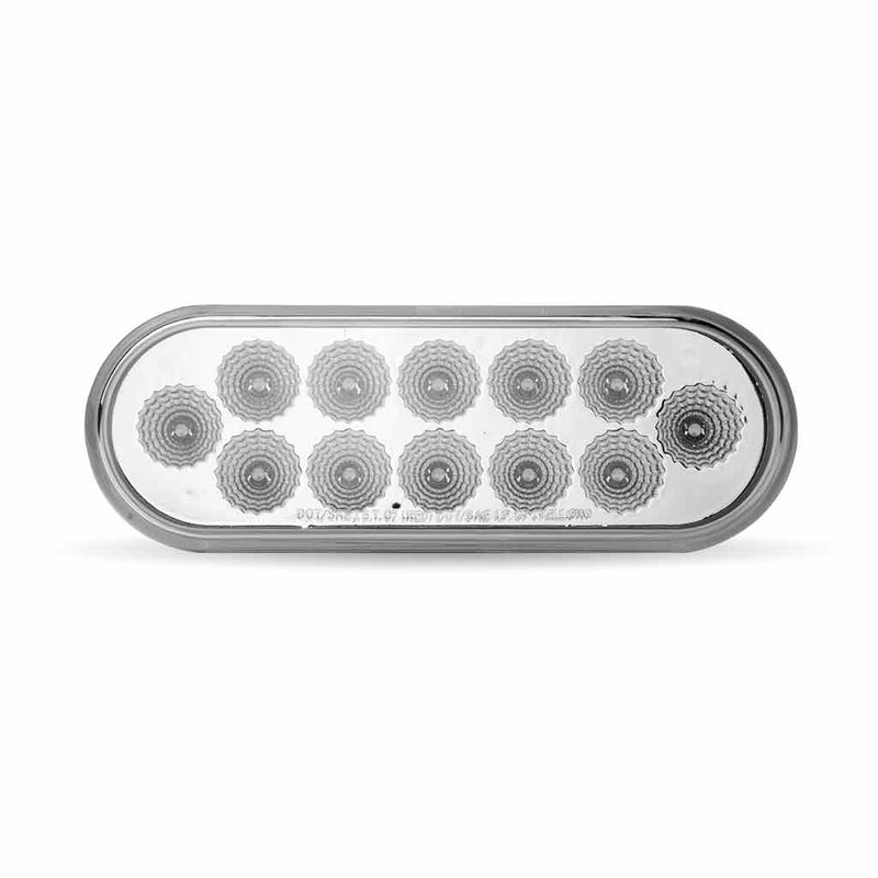 Trux Accessories Oval Dual Amber Marker/Amber Strobe LED (12 Diodes) TLED-OX60AS