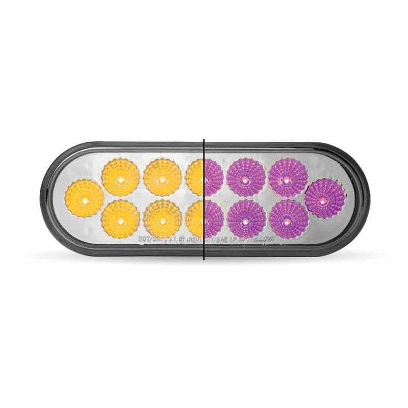 Trux Accessories Oval Dual Revolution Amber/Purple LED TLED-OXAP