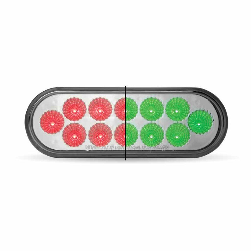 Trux Accessories Oval Dual Revolution Red/Green LED TLED-OXRG