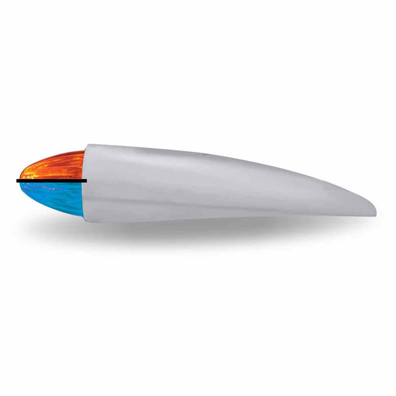 TRUX Peterbilt Bullet Dual Revolution Cab LED with Housing (Amber/Blue) (19 Diodes) TLED-PCAB2XAB
