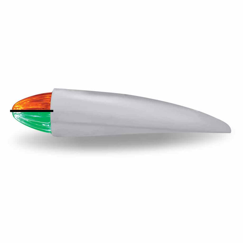 TRUX Peterbilt Bullet Dual Revolution Cab LED with Housing (Amber/Green) (19 Diodes) TLED-PCAB2XAG