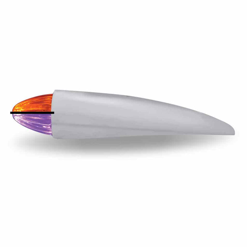 TRUX Peterbilt Bullet Dual Revolution Cab LED with Housing (Amber/Purple) (19 Diodes) TLED-PCAB2XAP