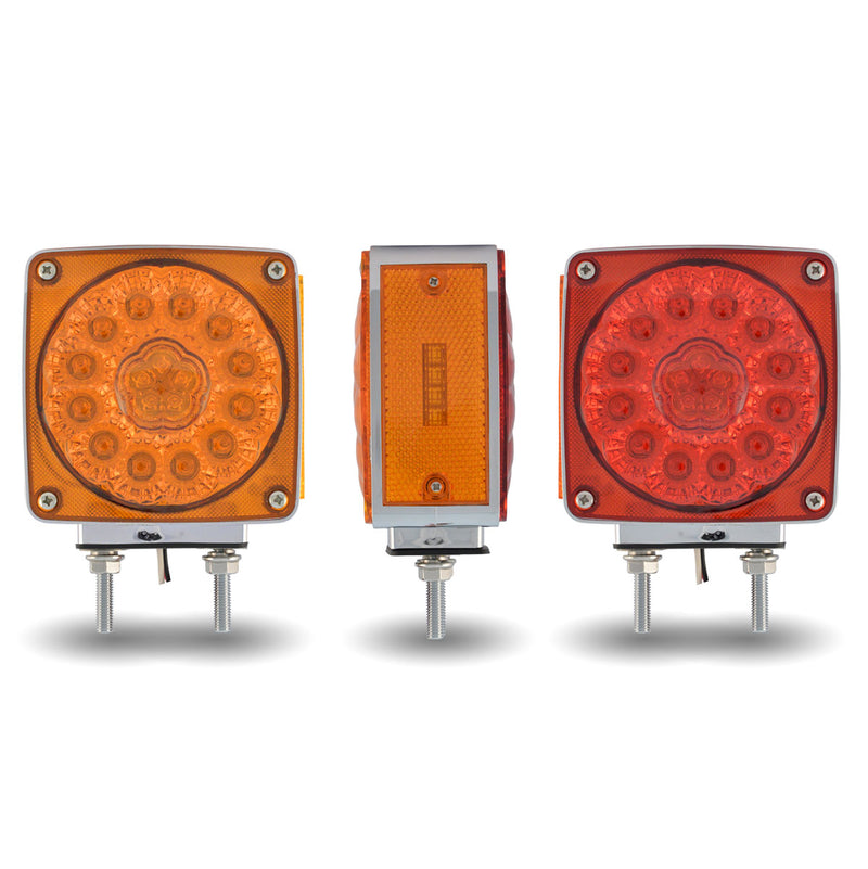 Trux Accessories Super Diode Double Face Double Post Square LED- Driver Side TLED-SDFL3