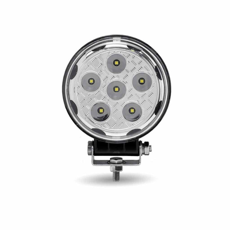 Trux Accessories Next Generation Universal White Round Work Light with 360° Side Diodes (13 Diodes) 3000 Lumens TLED-U103