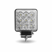 Trux Accessories Square Work Light with 360 Degree Side Diodes and Amber Strobe