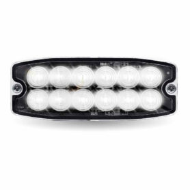 Trux Accessories Dual Solid Color Directional LED Slim Surface Strobe Light –  (Amber/White)