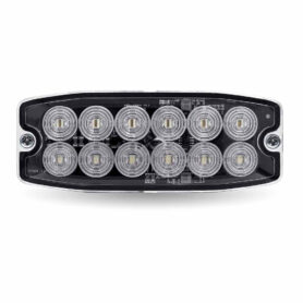 Trux Accessories Dual Solid Color Directional LED Slim Surface Strobe Light –  (Amber/Blue)