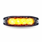 Trux Accessories Dual Color Slim Surface Mount Directional Strobe Light (Amber/Blue)