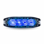 Trux Accessories Dual Color Slim Surface Mount Directional Strobe Light (Amber/Blue)